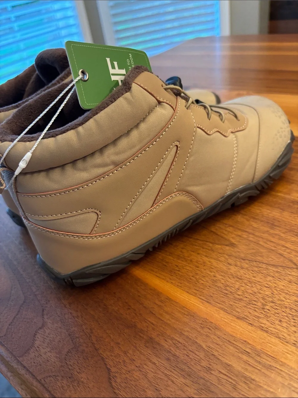 NWT New Hike Footwear Vindra Flex Brown Boots Wide Toe Box Shoes Unisex Size 43
